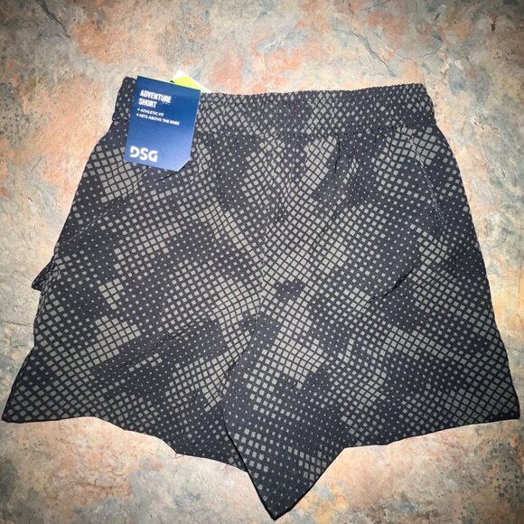 DSG‎ Adventure Shorts For Kids Size 2XS, Black Geometric Pattern - Picture 2 of 9